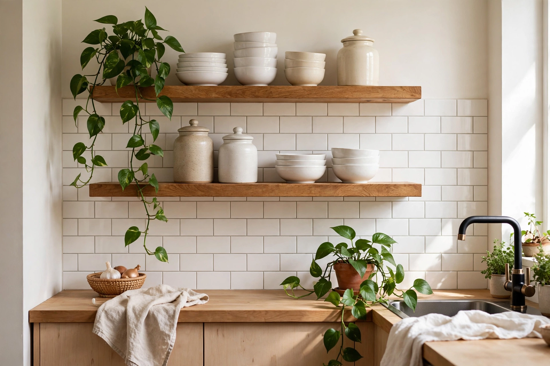 Open Up With Floating Shelves
