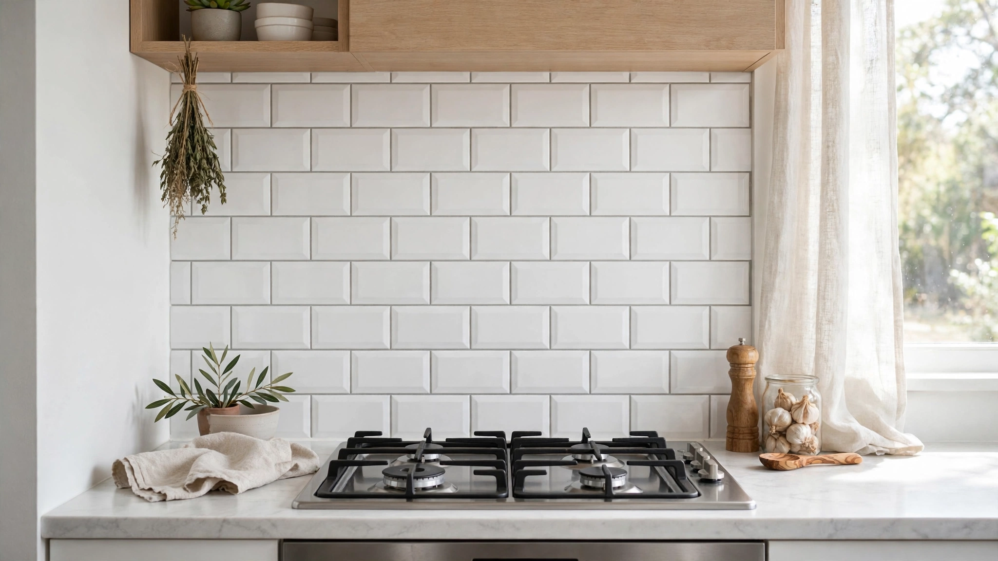 Try a Peel-and-Stick Backsplash