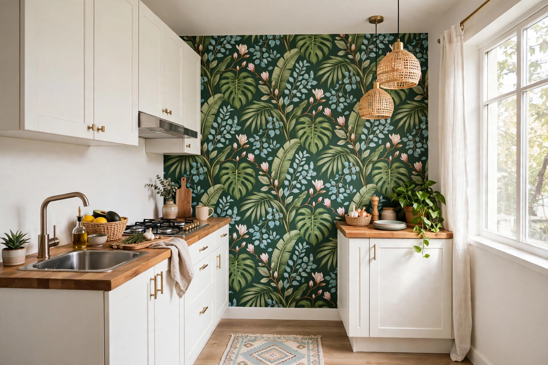 Removable Wallpaper on One Wall