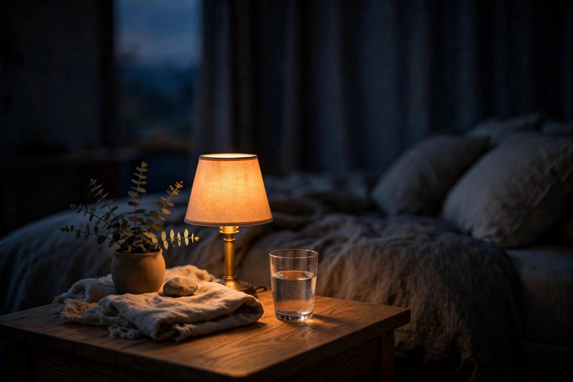 Switch to Warm Bedside Lighting