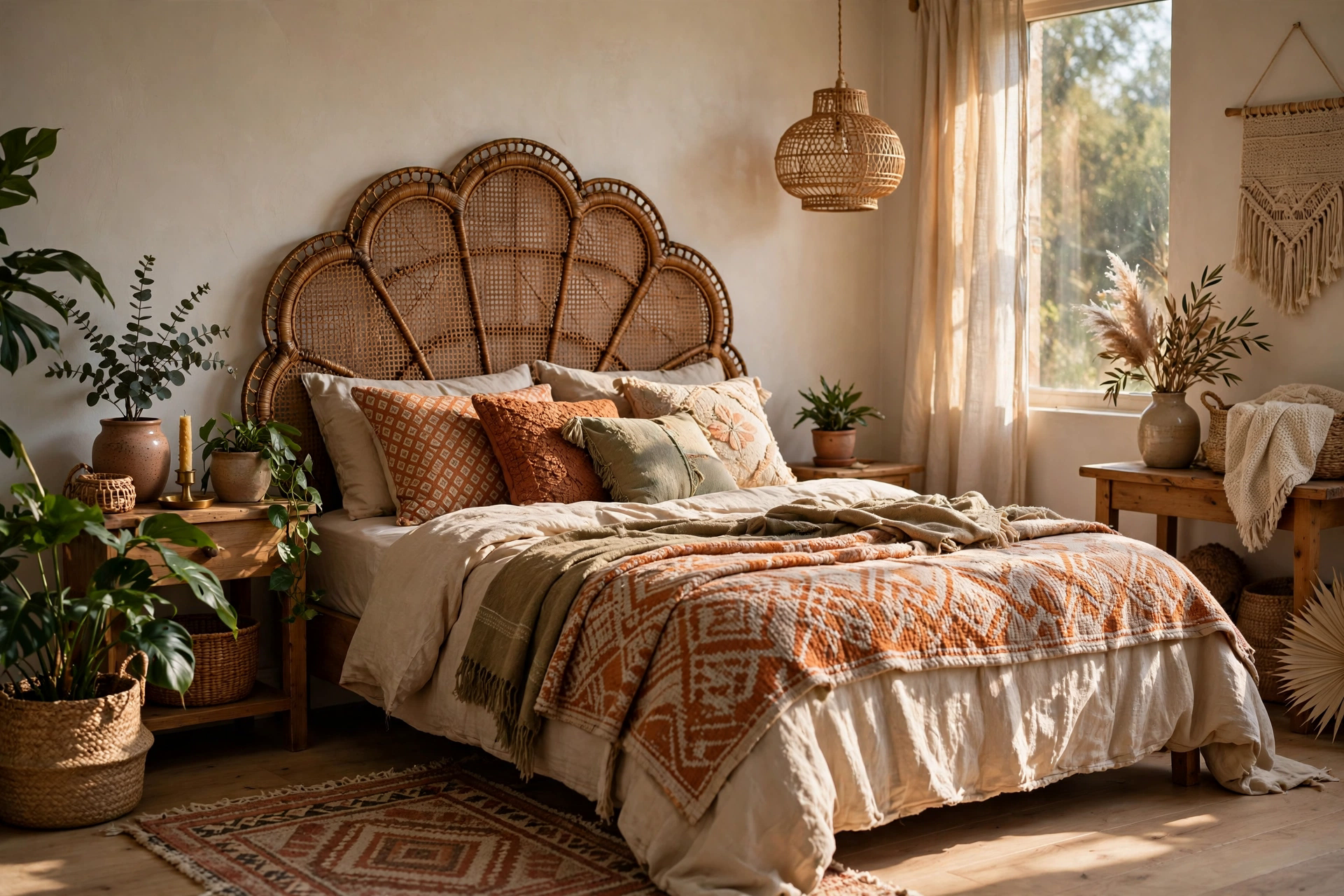Start With a Thrifted Rattan Headboard