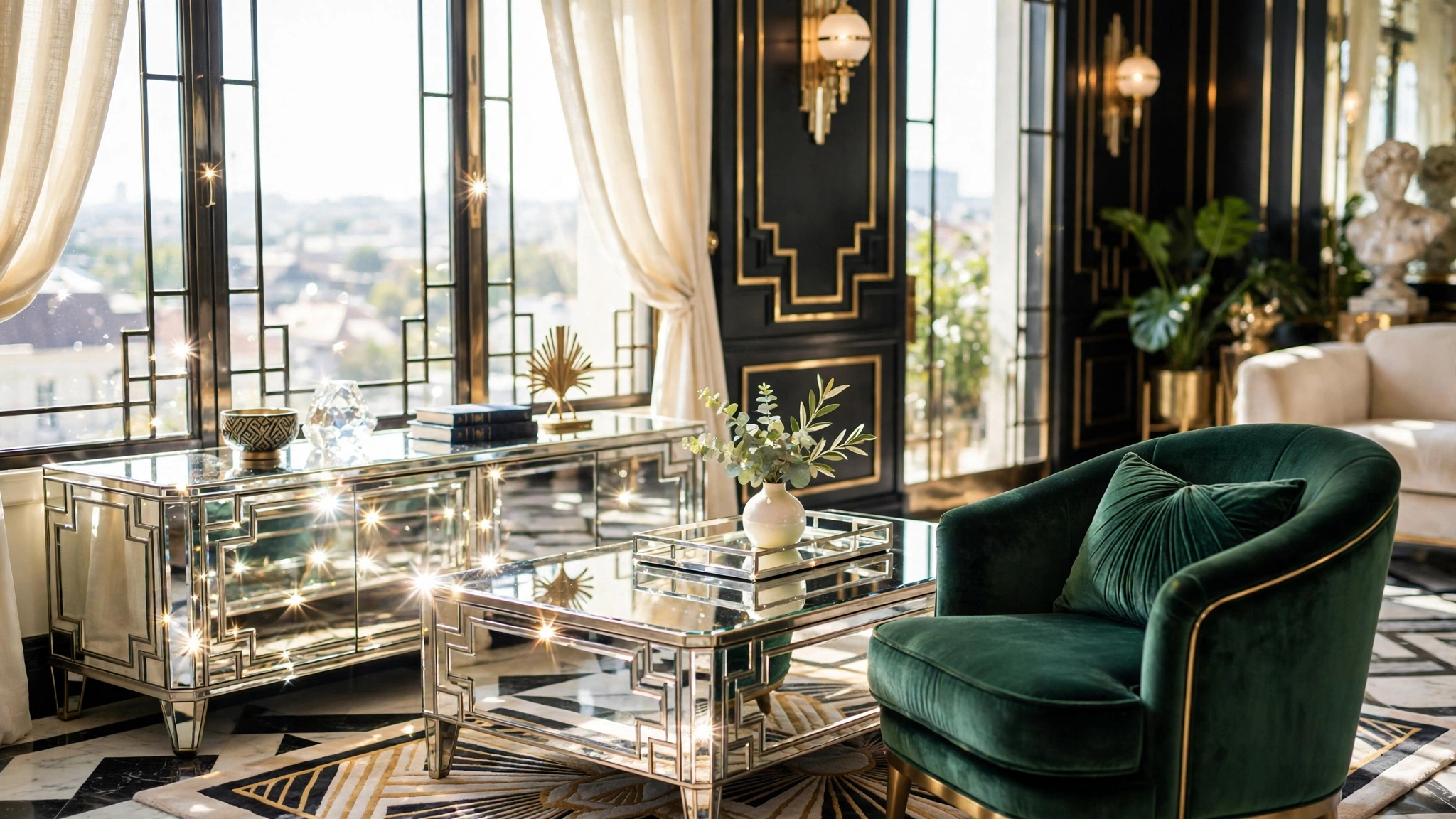 Try Mirrored Furniture