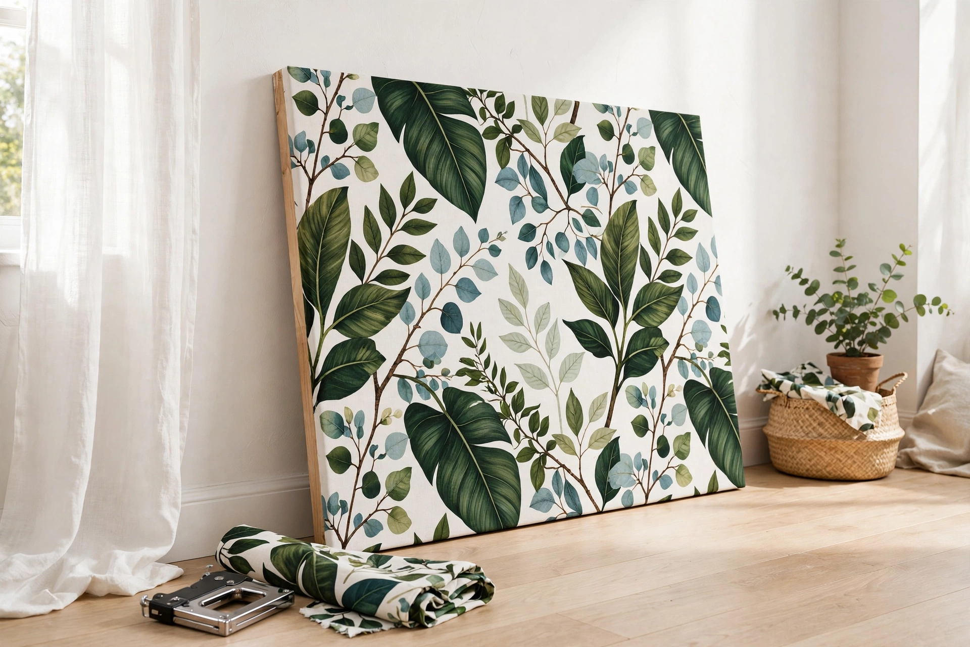 Fabric-Covered Wall Art