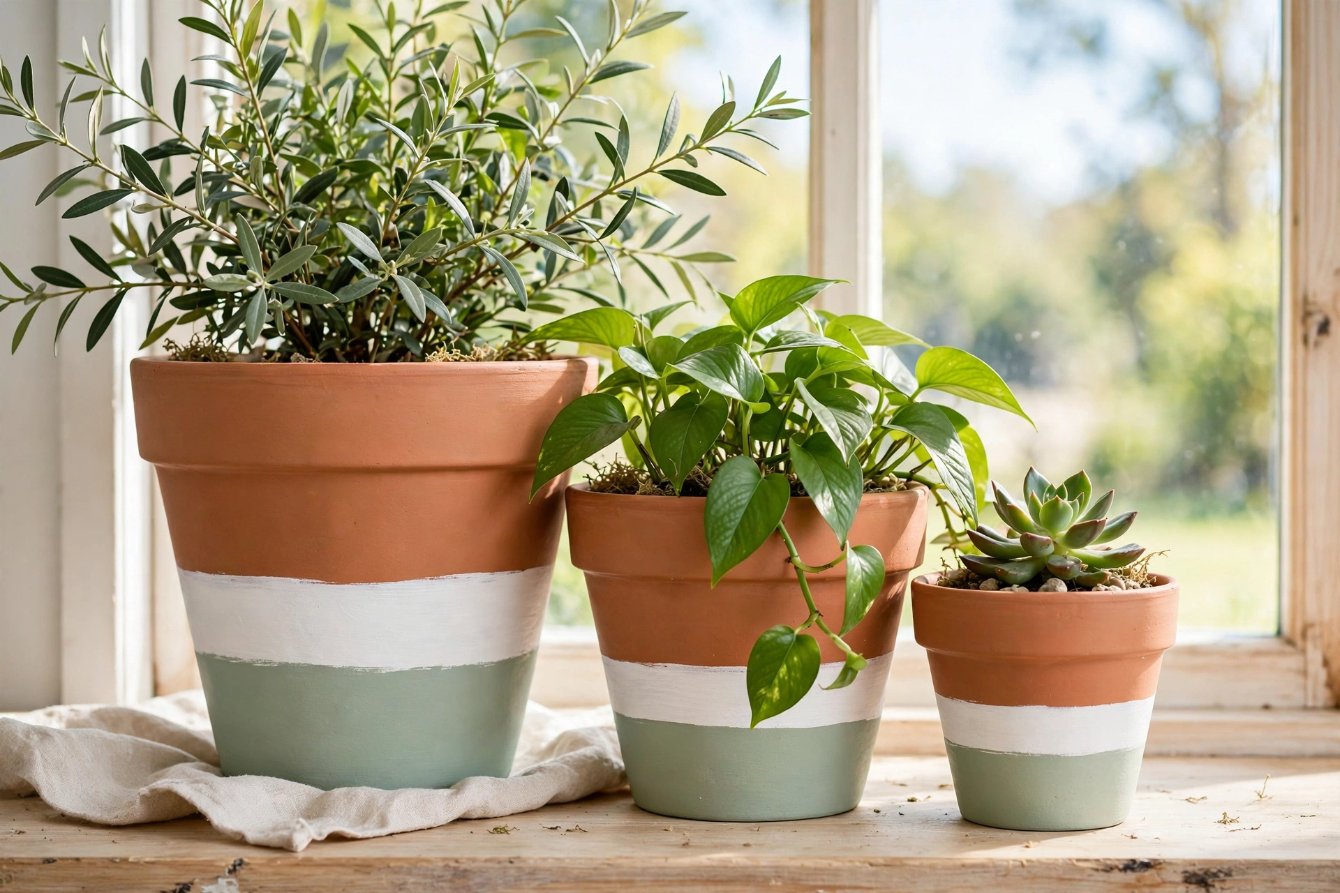 Painted Plant Pots