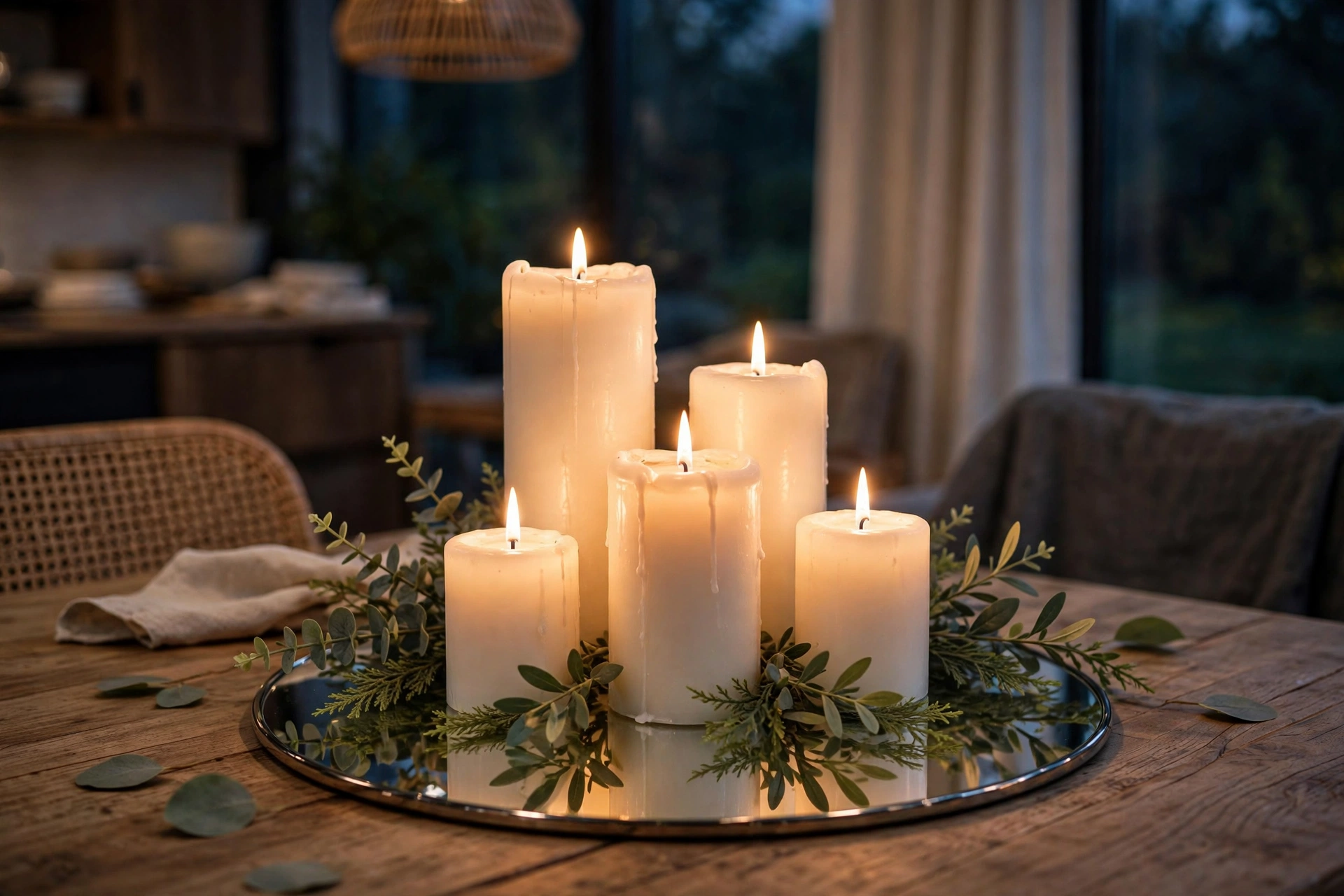 Candle Cluster Centerpiece