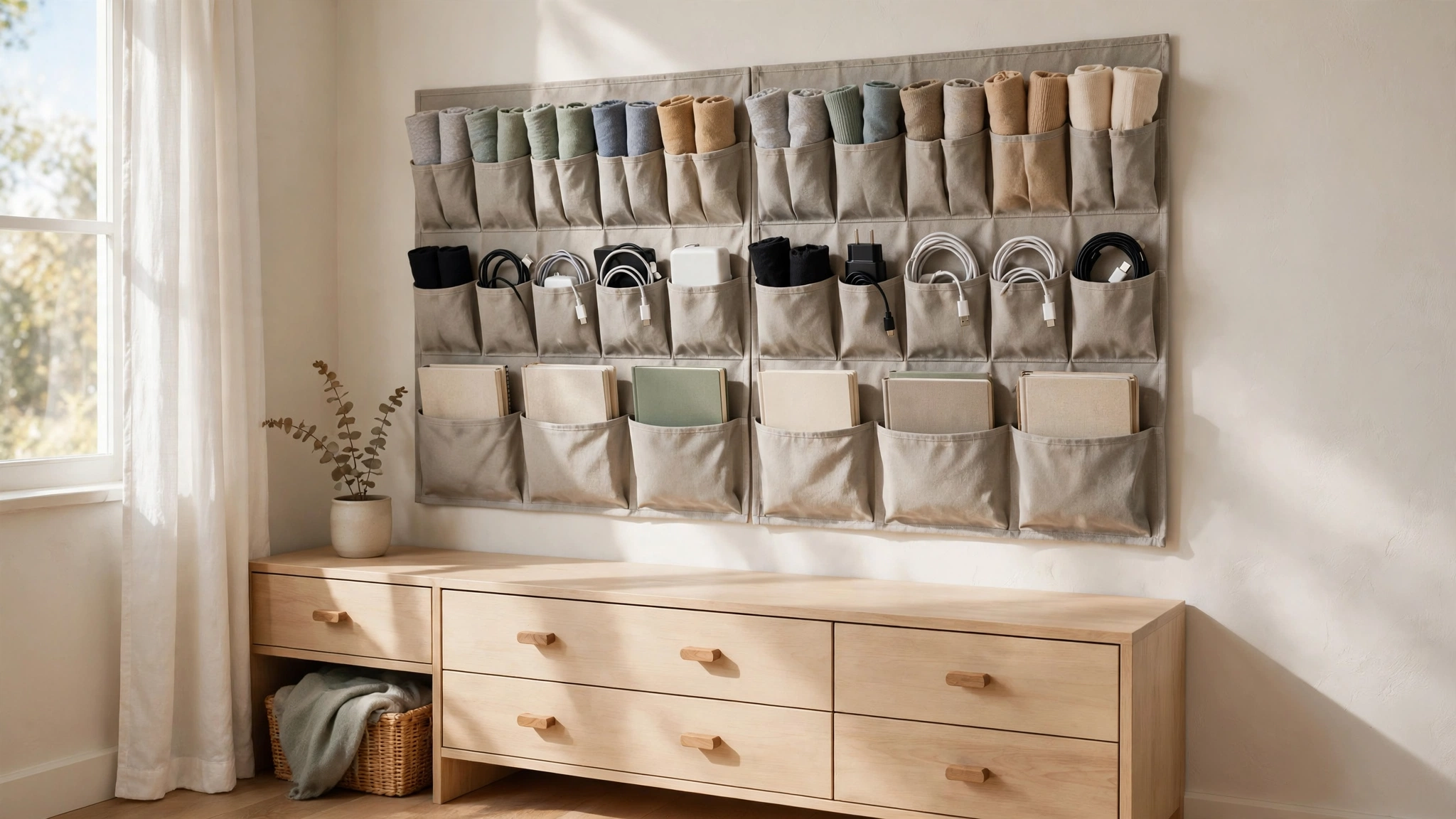 Try Vertical Wall Pockets