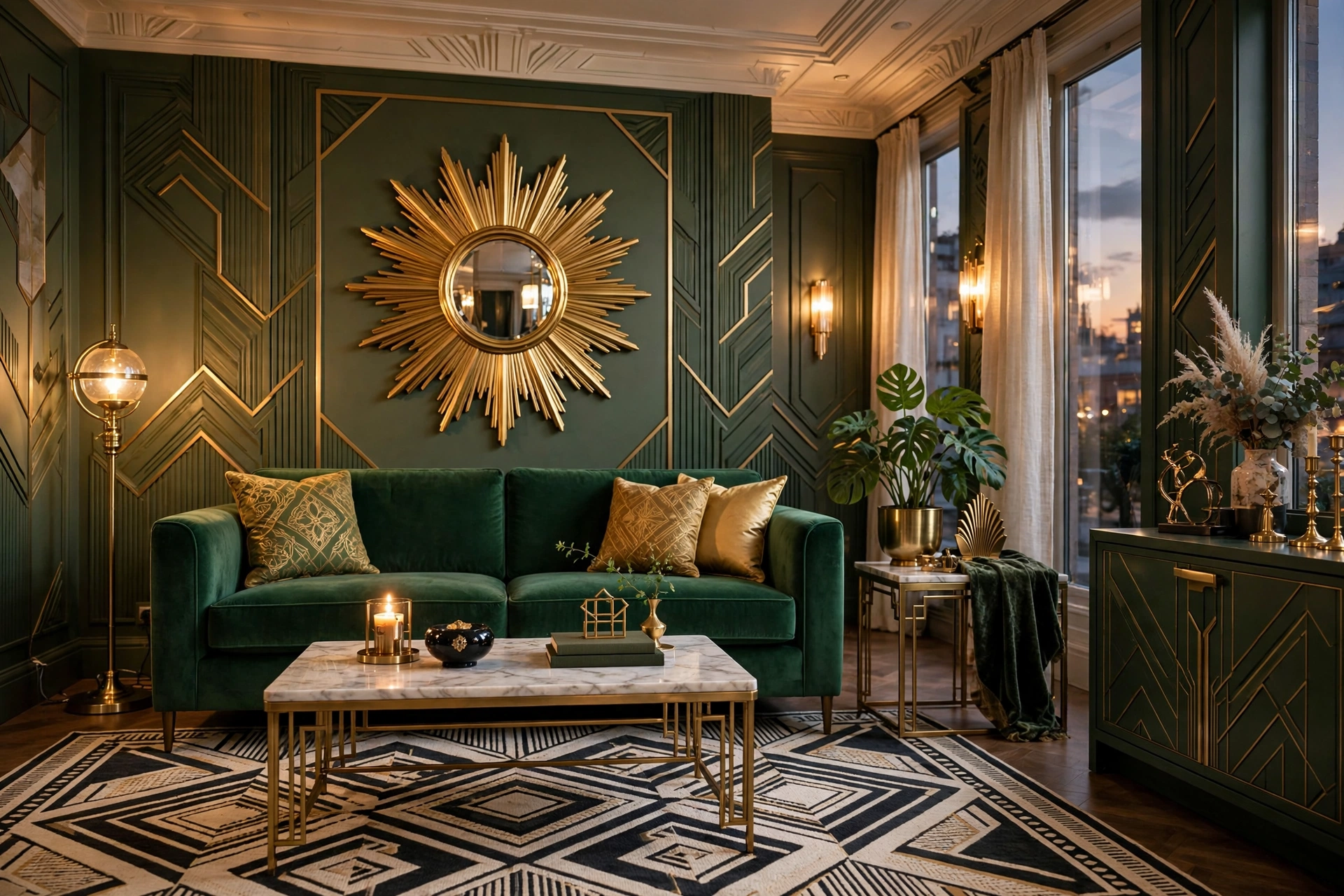 15 Modern Art Deco Living Room Ideas